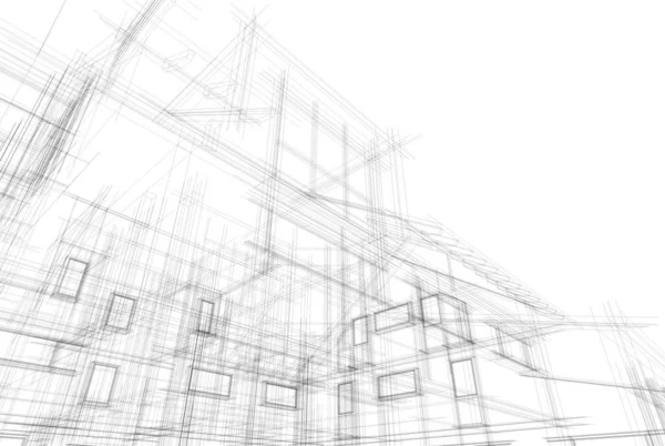 Fondo Pantalla Arquitectónica Abstracta Fondo Digital — Vector de stock