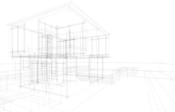 抽象的な建築壁紙やデジタル背景 — ストックベクタ