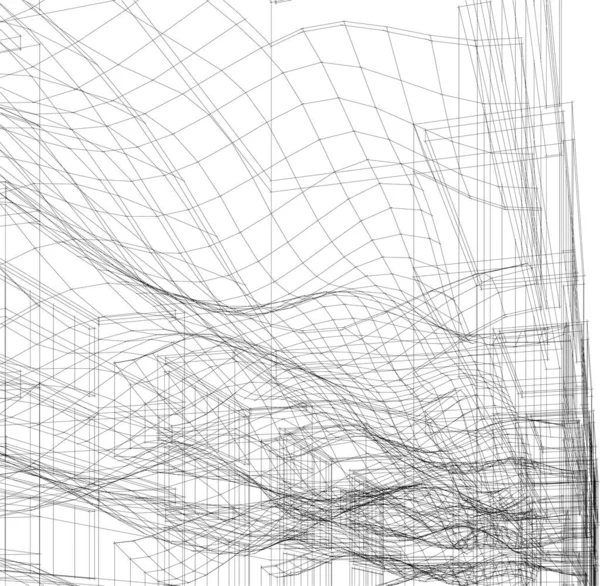 Abstrakt Arkitektoniska Tapeter Digital Bakgrund — Stock vektor