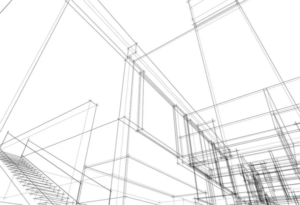 Абстрактные Архитектурные Обои Цифровой Фон — стоковый вектор
