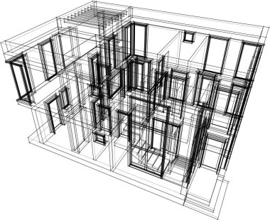 soyut mimari duvar kağıdı, dijital arkaplan