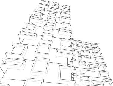 soyut mimari duvar kağıdı, dijital arkaplan