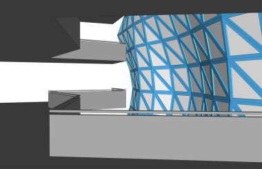 soyut mimari duvar kağıdı, dijital arkaplan