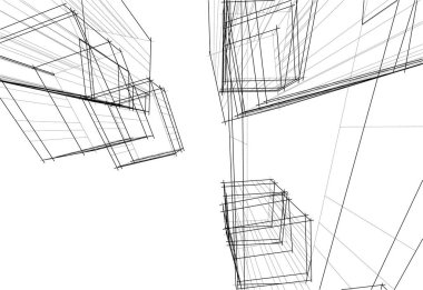 soyut mimari duvar kağıdı, dijital arkaplan