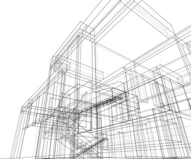 soyut mimari duvar kağıdı, dijital arkaplan