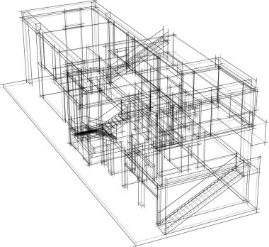soyut mimari duvar kağıdı, dijital arkaplan