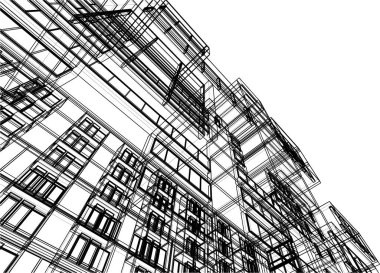 soyut mimari duvar kağıdı, dijital arkaplan