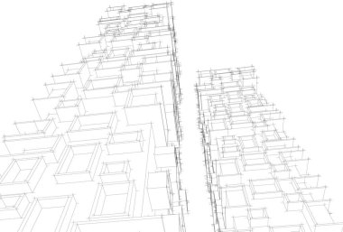 soyut mimari duvar kağıdı, dijital arkaplan