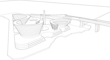soyut mimari duvar kağıdı, dijital arkaplan
