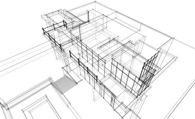 soyut mimari duvar kağıdı, dijital arkaplan