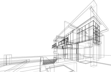 soyut mimari duvar kağıdı, dijital arkaplan