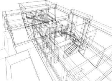 soyut mimari duvar kağıdı, dijital arkaplan