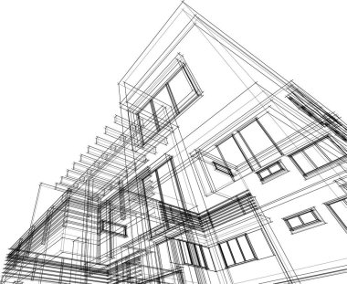 soyut mimari duvar kağıdı, dijital arkaplan