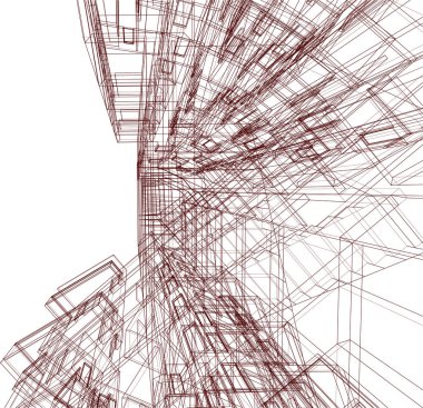 soyut mimari duvar kağıdı, dijital arkaplan