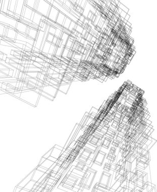 soyut mimari duvar kağıdı, dijital arkaplan