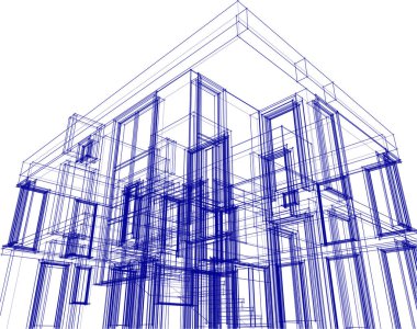 soyut mimari duvar kağıdı, dijital arkaplan