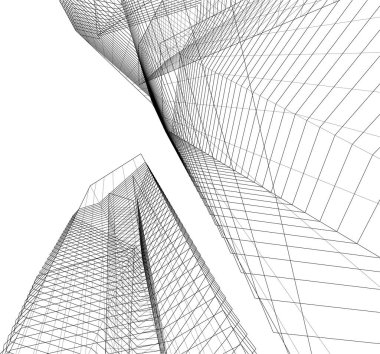 soyut mimari duvar kağıdı, dijital arkaplan