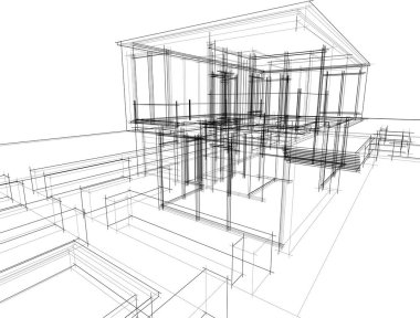 soyut mimari duvar kağıdı, dijital arkaplan