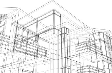 soyut mimari duvar kağıdı, dijital arkaplan