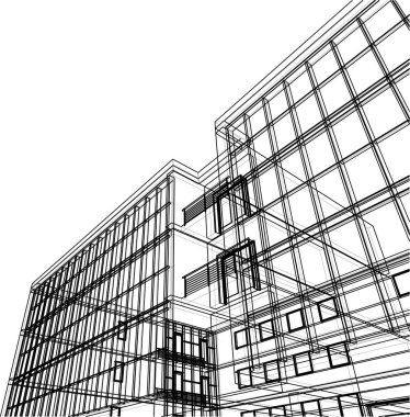 soyut mimari duvar kağıdı, dijital arkaplan