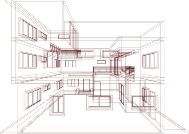 soyut mimari duvar kağıdı, dijital arkaplan