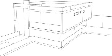 soyut mimari duvar kağıdı konsepti, dijital arkaplan