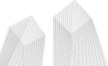 soyut mimari duvar kağıdı konsepti, dijital arkaplan