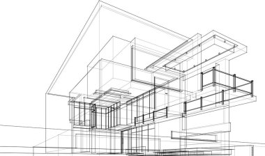 soyut mimari duvar kağıdı, dijital arkaplan