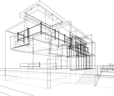 soyut mimari duvar kağıdı konsepti, dijital arkaplan