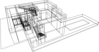 soyut mimari duvar kağıdı, dijital arkaplan