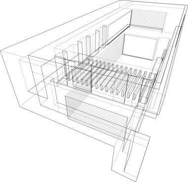 soyut mimari duvar kağıdı, dijital arkaplan