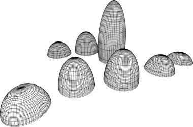 soyut mimari duvar kağıdı, dijital arkaplan