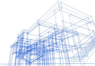 soyut mimari duvar kağıdı, dijital arkaplan