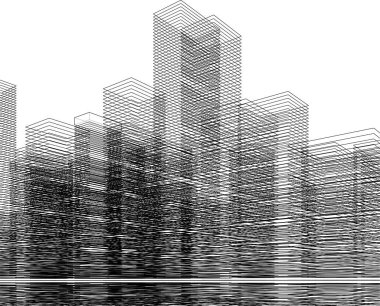 soyut mimari duvar kağıdı, dijital arkaplan