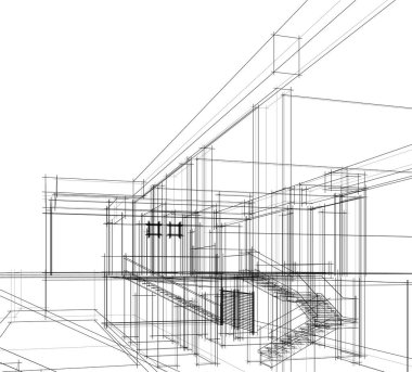 soyut mimari duvar kağıdı, dijital arkaplan