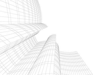 soyut mimari duvar kağıdı, dijital arkaplan