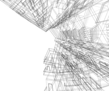 soyut mimari duvar kağıdı, dijital arkaplan