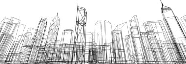 soyut mimari duvar kağıdı, dijital arkaplan