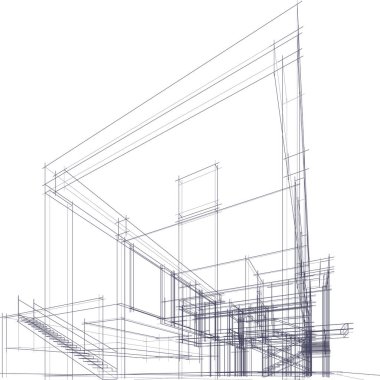 soyut mimari duvar kağıdı, dijital arkaplan