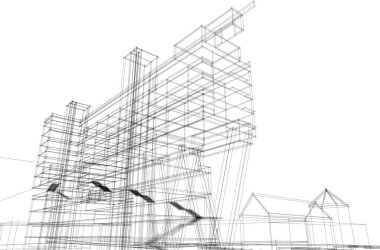 soyut mimari duvar kağıdı, dijital arkaplan