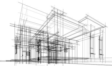 soyut mimari duvar kağıdı, dijital arkaplan