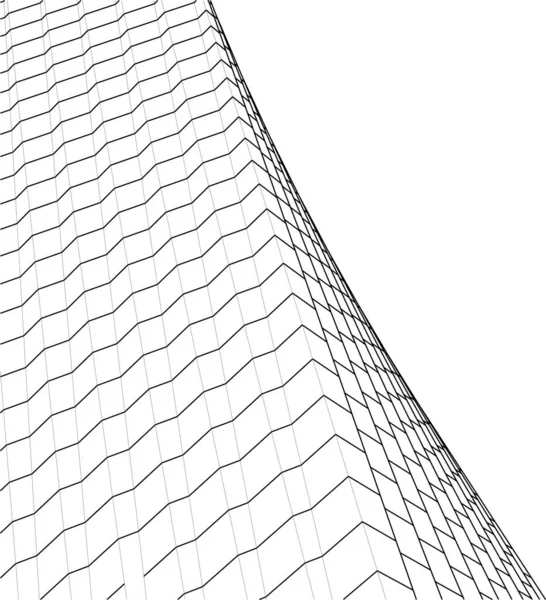 Abstrakte Architektonische Tapete Digitaler Hintergrund — Stockvektor