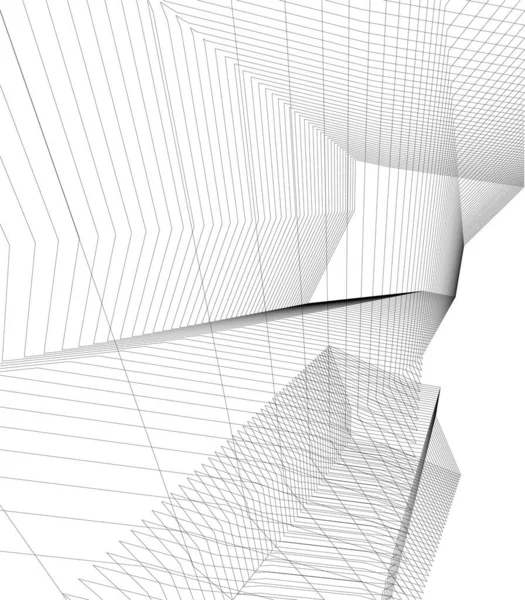 Abstract Architectonisch Behang Digitale Achtergrond — Stockvector