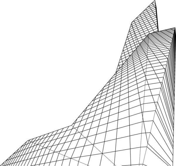 Abstrakcyjna Tapeta Architektoniczna Tło Cyfrowe — Wektor stockowy