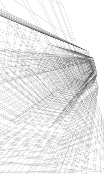 Abstract Architectonisch Behang Digitale Achtergrond — Stockvector