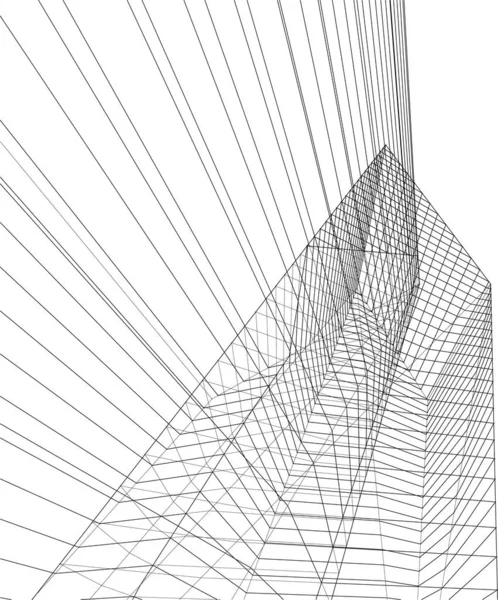 抽象的な建築壁紙やデジタル背景 — ストックベクタ