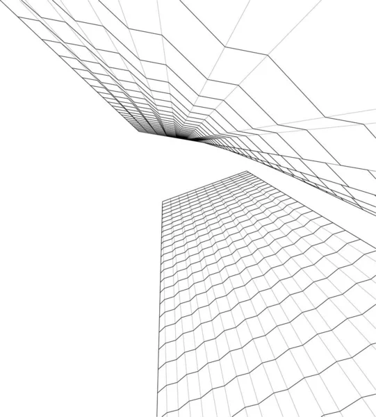 Абстрактные Архитектурные Обои Цифровой Фон — стоковый вектор
