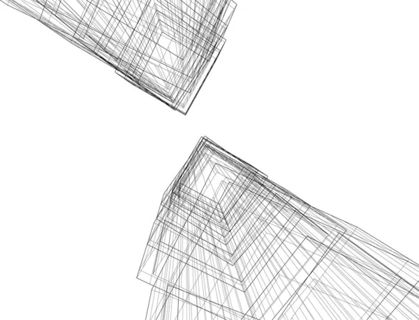 Абстрактные Архитектурные Обои Цифровой Фон — стоковый вектор