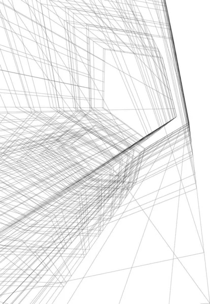 Fondo Pantalla Arquitectónica Abstracta Fondo Digital — Vector de stock