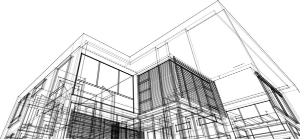 抽象的な建築壁紙のデザインデジタルコンセプトの背景 — ストックベクタ